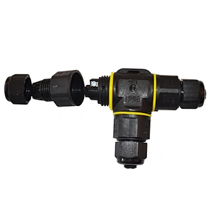 T Type Nylon IP68 M20 Electric LED Light Waterproof Connector