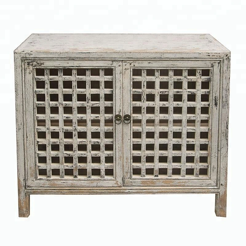beijing chinese antique reproduction distressed shabby chic storage buffet furniture
