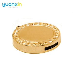 Free Samples Coin Shape 16Gb Pen Drive Mini Metal Usb Flash Drive 8Gb Bulk Items
