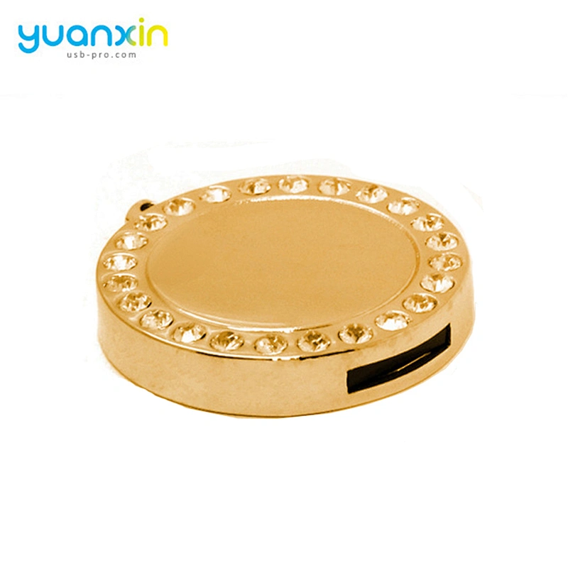 Free Samples Coin Shape 16Gb Pen Drive Mini Metal Usb Flash Drive 8Gb Bulk Items