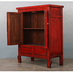 Chinese high glossy antique furniture old cabinet