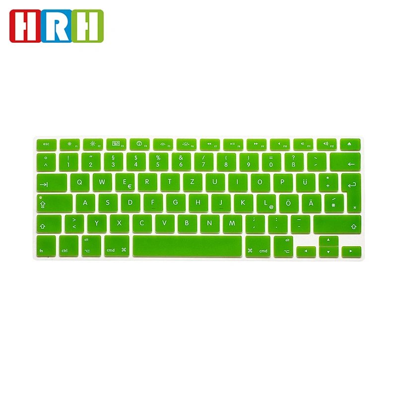 hot keys keyboard german custom silicone skin Keyboard  cover Skin for macbook air 13 inch keyboard European Version