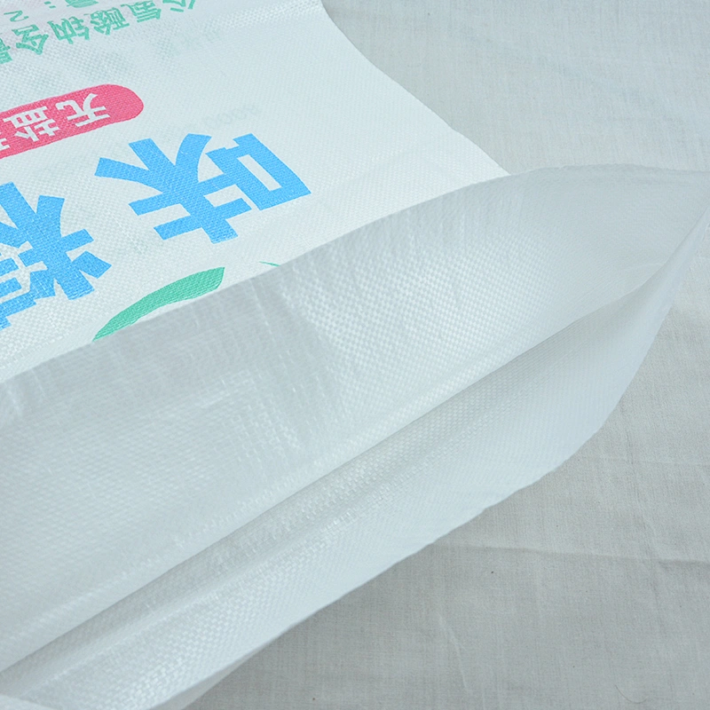 100% virgin white plastic 25kg polypropylene pp woven fabric bag for aginomoto flour packaging