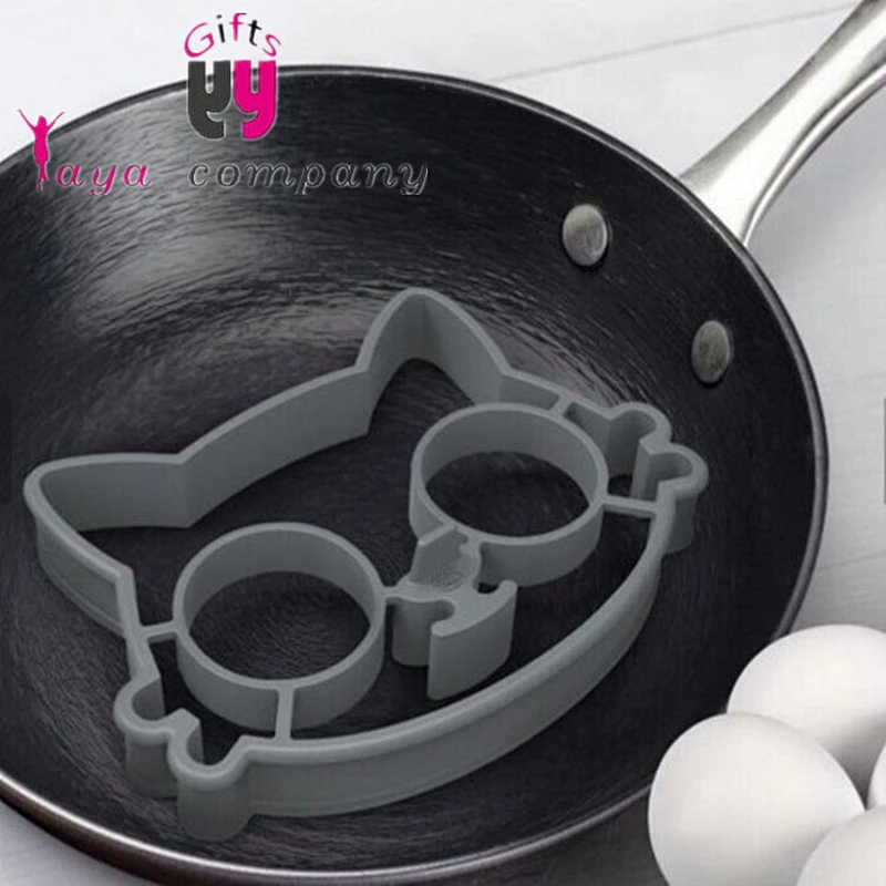 New design animal shape silicone rubber gifts, frog shape fried egg molds