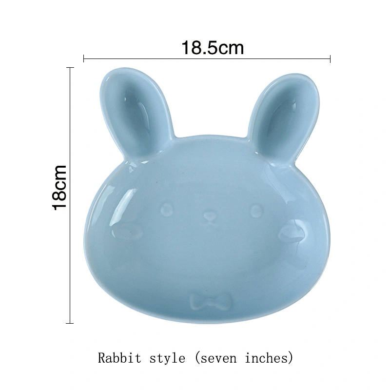 New style the rabbit design porcelain bowl rice dish ceramic for baby