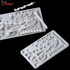 New fondant mold Silicone decorative Cake mould Royal Sugar Dry Pez decorative silicone molds