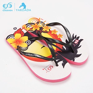 Promotional woman fancy eva flip flop wholesale,cheap eva flip-flops