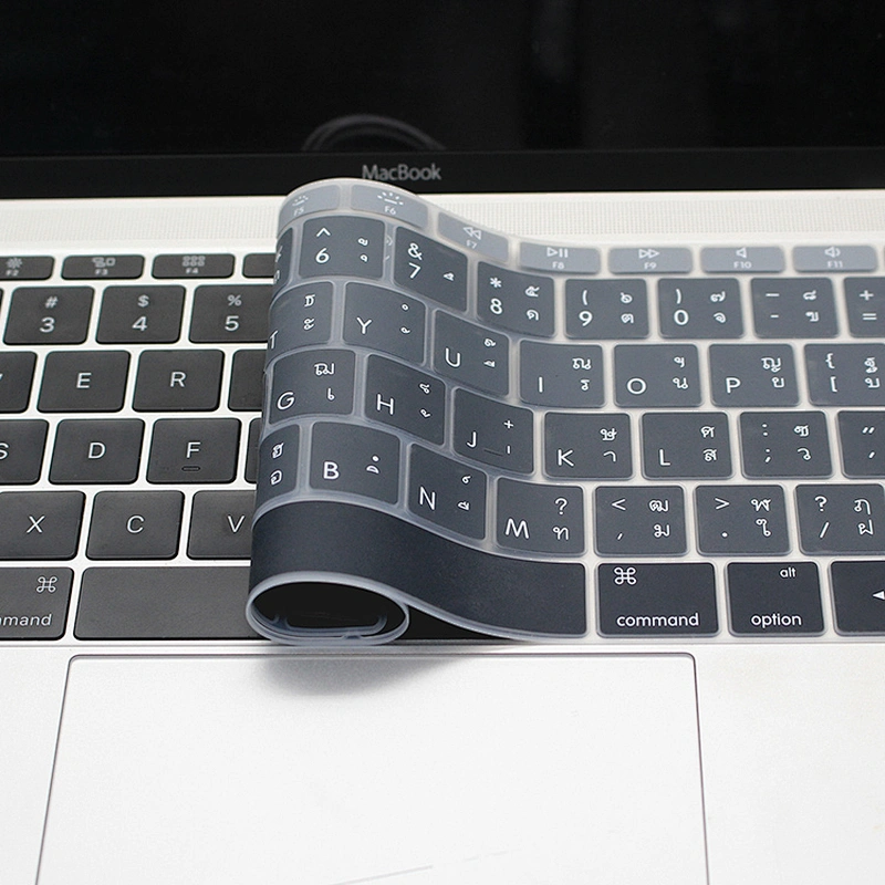 Colorful custom silicone keypad cover for macbook thai keyboard skins for macbook 12 A1543 keyboard protector