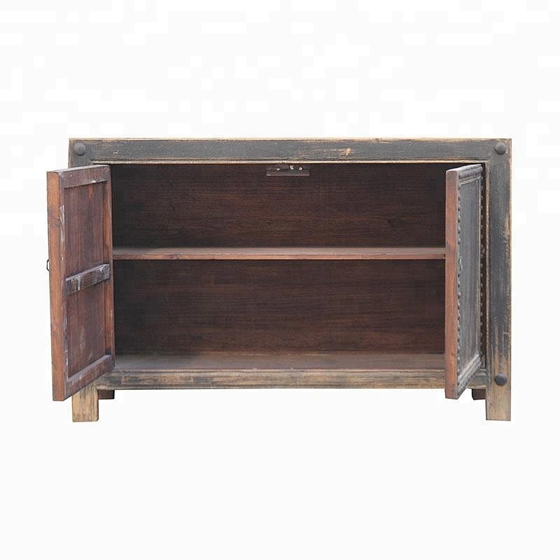 wholesale chinese antique distressed  furniture vintage rustic buffet furniture