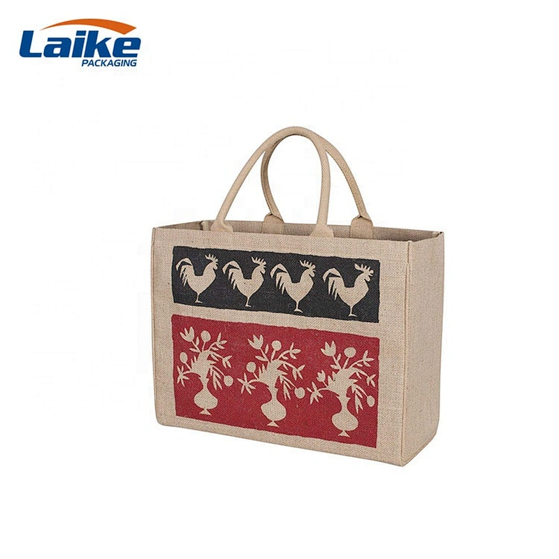 Cheap Natural Recycle eco friendly  Carry Jute Shopping tote Bags wholesale
