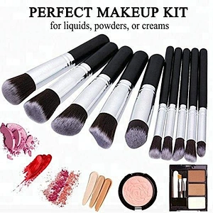 10 Pc private label makeup brush sponge kit