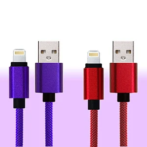 Nylon woven cable universal 8 pin usb synchronous data charging line