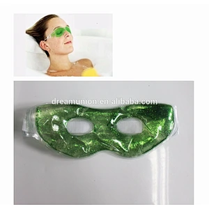 Gel Ice MASK new in wrapper .Relieves Eye Stress & Reduces Puffiness Pink