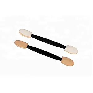 Double Aluminium Black Handle Eyeshadow Sponge Applicator