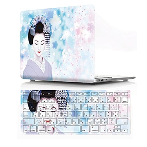 2 in 1 laptop Kimono custom Hard Laptop Case Shell laptop case pu and for macbook case silicon Keyboard Cover for macbook pro 13