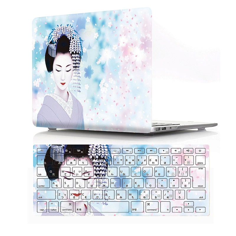 2 in 1 laptop Kimono custom Hard Laptop Case Shell laptop case pu and for macbook case silicon Keyboard Cover for macbook pro 13