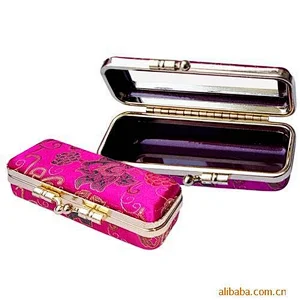 Classic Chinese silk lipstick holder