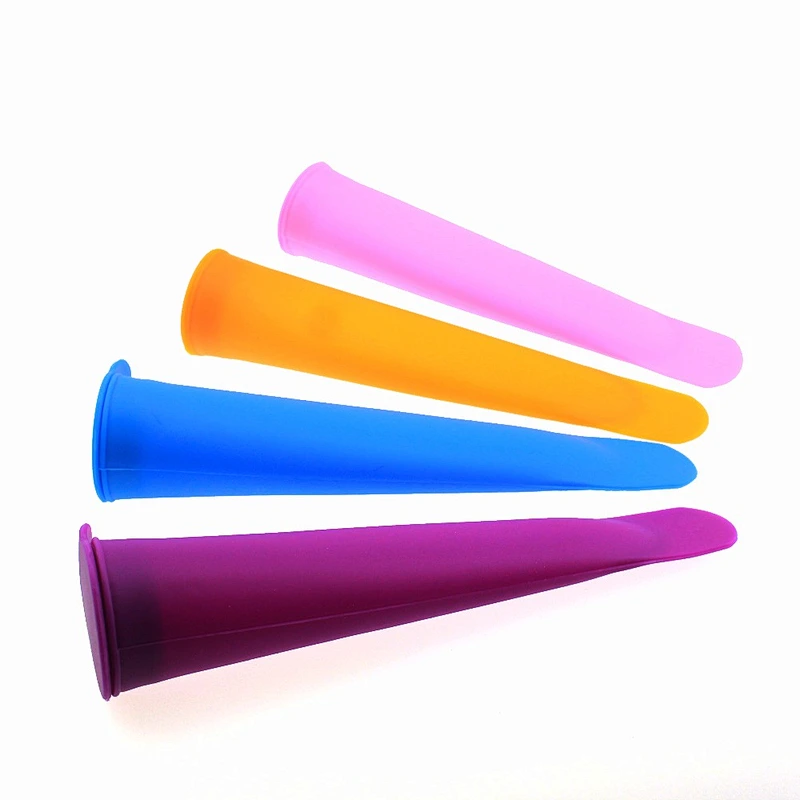 Push Up Silicone Ice Lolly Cream Pop Maker Popsicle Mould Kitchen Kit Brand New