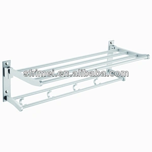 High End Bathroom Accessories Wall-mounted Towel Rack Space Aluminum Towel Holder Ladder Style Bathroom Towel Rack