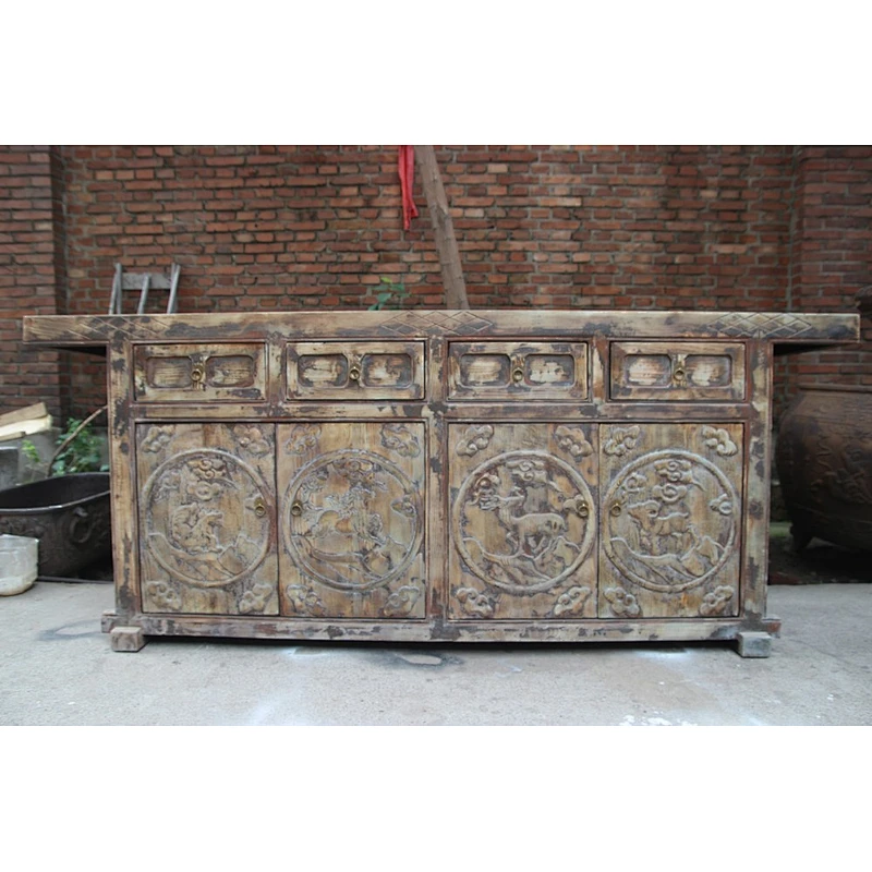 reproduction antique chinese furniture handcarved sideboard