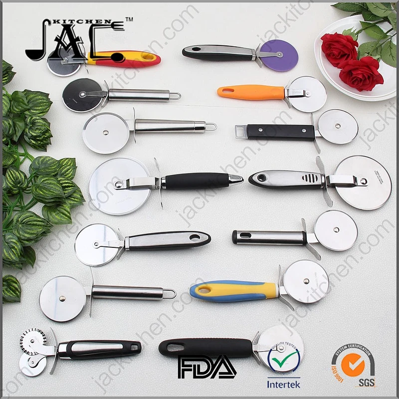 Dual Stainless Steel 304 Anti-Slip Hard Grip Pizza Knife Cutter