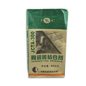 Custom wholesale kraft paper bag for ceramic tile packaging 40 kg