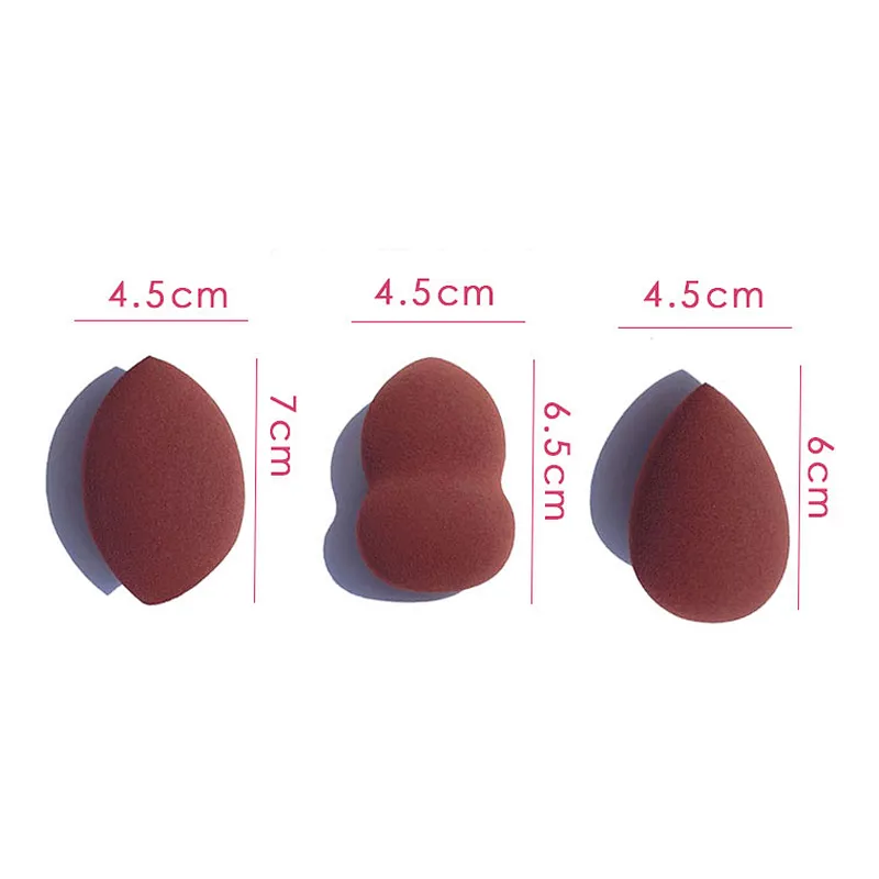 China wholesale price high quality colourful cosmetic powder puff latex makeup sponge