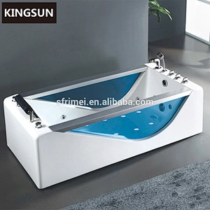Freestanding Connected Sex Massage Indoor Portable Shower Tub With Champagne Glass