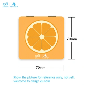 Rectangular cute girls make-up mirror, fashion, portable folding mirror, high quality custom design.