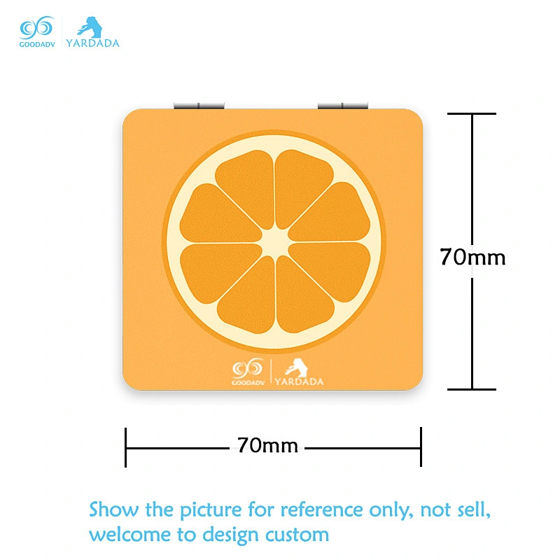 Rectangular cute girls make-up mirror, fashion, portable folding mirror, high quality custom design.