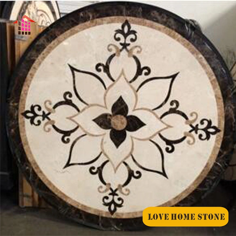 Waterjet marble tiles design floor marble pattern for sell from China ...