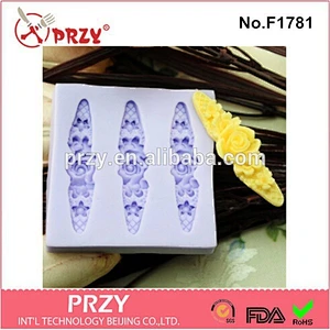 Polymer clay lady head silicone fondant mold , resin silicone mold for fondant