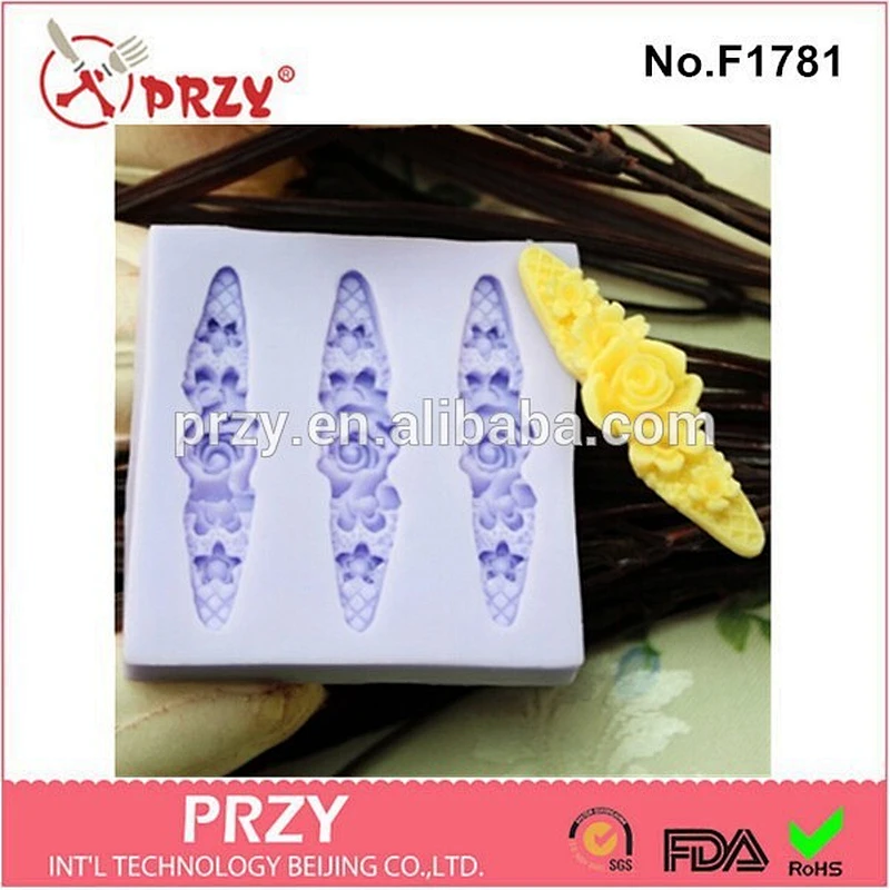 Polymer clay lady head silicone fondant mold , resin silicone mold for fondant
