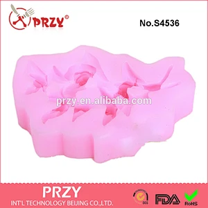 S4536 Rose Bouquet soap silicone mold,Rose Bouquet mold for soap making,silicone 3d Rose Bouquet mold