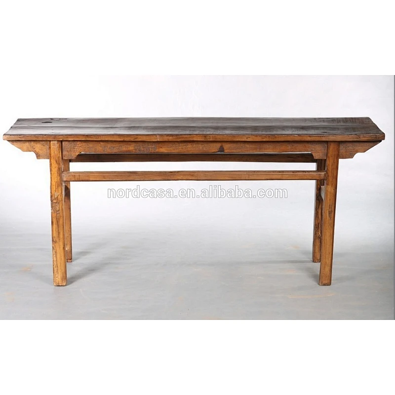 Living Room Furniture-Chinese Antique Wood Distressed Console Table