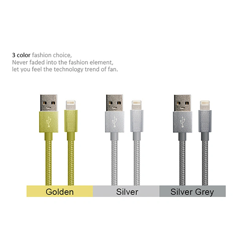8 pin data sync cable fishing net braided usb cable