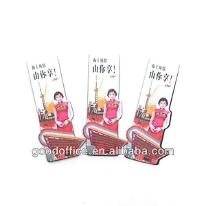 OEM factory good quality souvenir paper magnetic bookmark