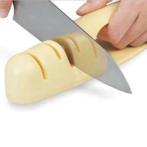 Hot selling factory price kitchen knife sharpener machine with ABS base