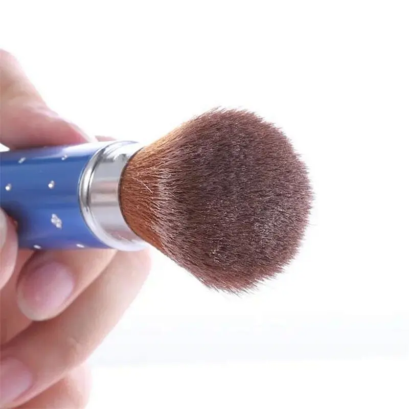 Personalized custom cosmetic brushes professional portable makeup retractable blush powder concealer brush