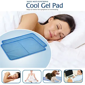 Popular Cool GEL PAD CUSHION PILLOW BED MATTRESS TOPPER YOGA CAR PET SELF COOLING