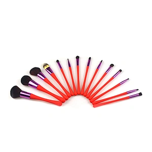 Wholesale makeup tools 9pcs professional brush custom logo blush face powder brush set