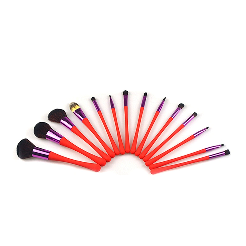 Wholesale makeup tools 9pcs professional brush custom logo blush face powder brush set
