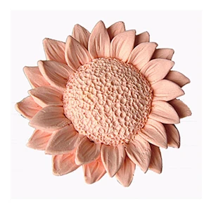 Sunflower shape Mold 3D handmade soaps mould aroma stone molds Silicone