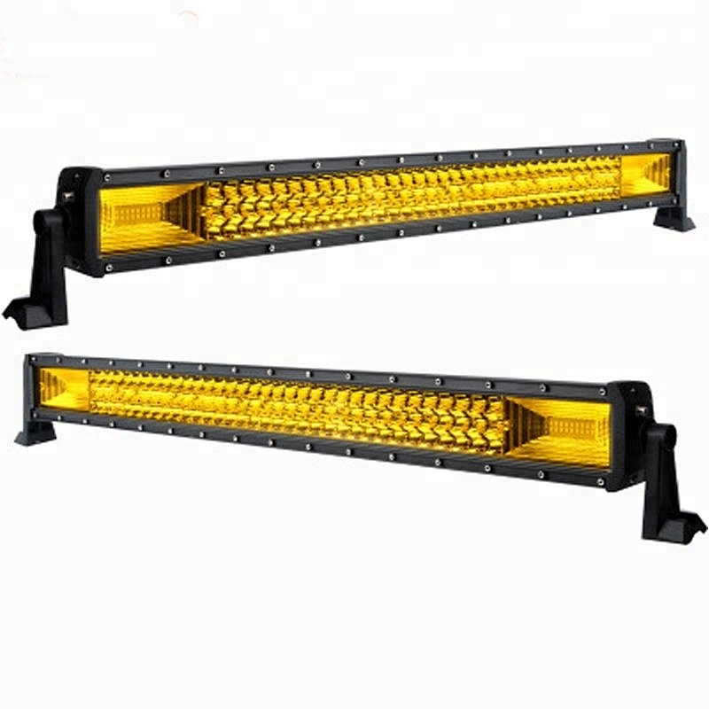 Yellow 144w 216w led light bar 540w 432w 270w 3 row LED long strip lamp