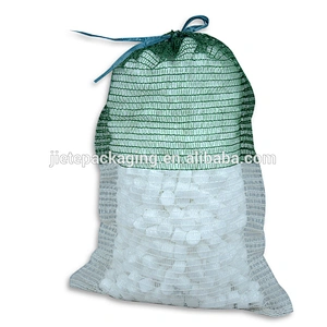Breathable plastic pe vegetables mesh bag packing