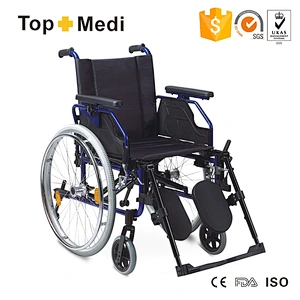 Aluminum Frame Parts Detachable Lightweight Wheelchair Price For Elderly People
