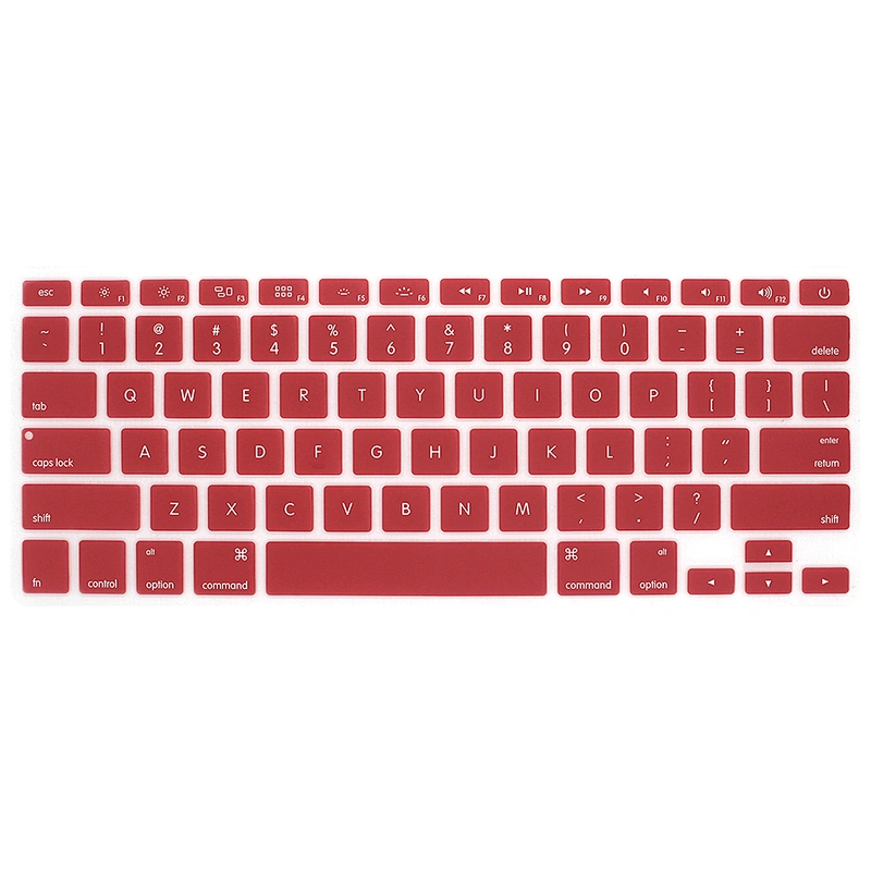 2 in 1 Wine Red hard case and keyboard cover for mac book pro flight case