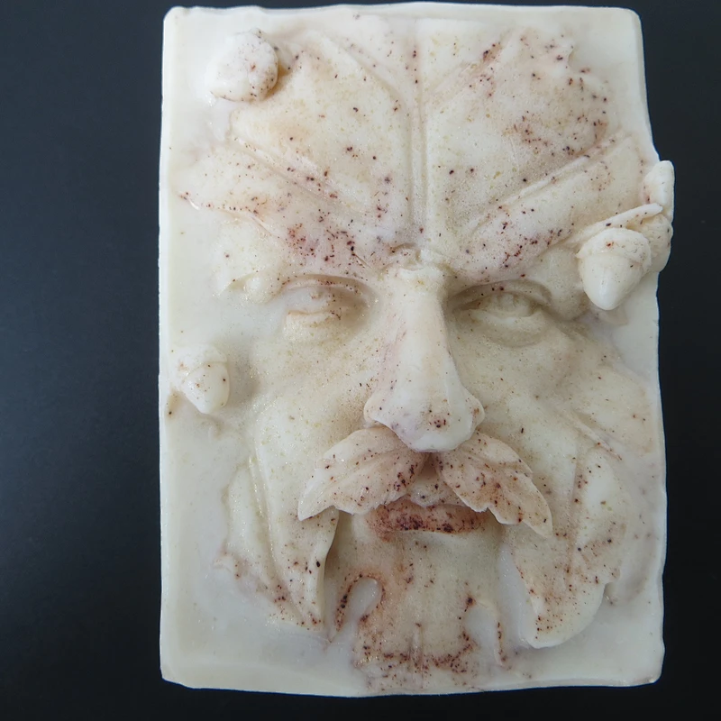Factory direct supply handmade creative soap bearded tree man silicone soap mold
