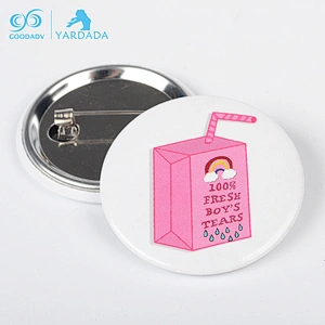 2018 Popular Tinplate Button Badge/Pin Badge