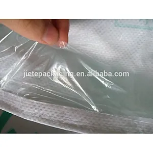 Hot sale 50kg white plastic pp woven sugar bag with lining export to Russia,Middle East, arab, Egypt